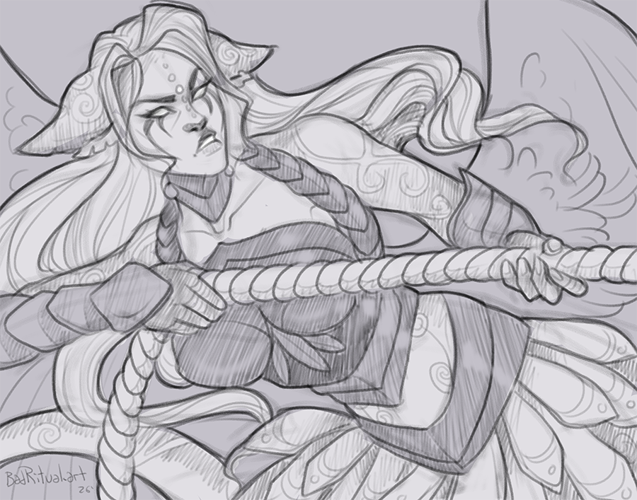 Halfbody sketch